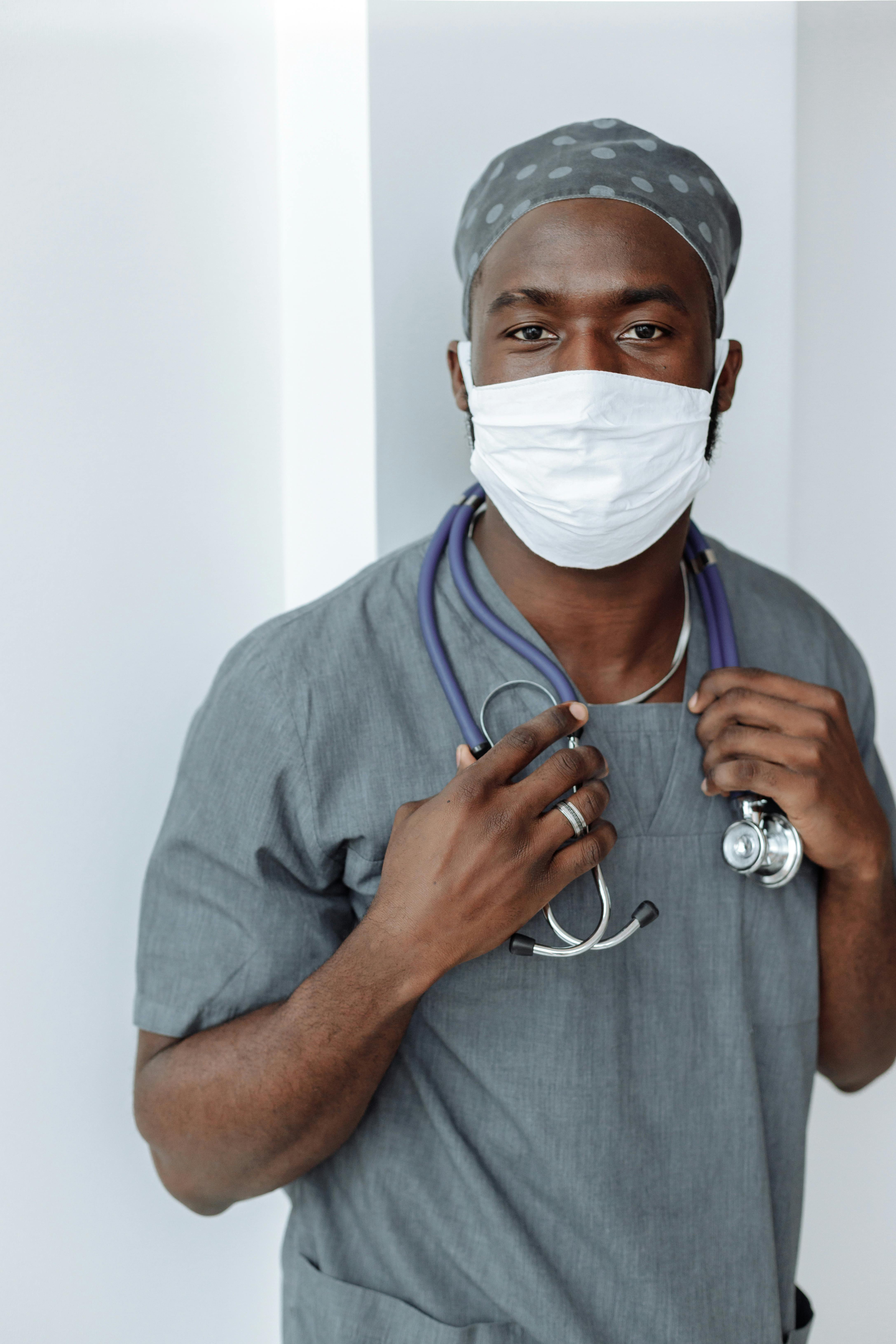 Healthcare professional in clinical setting